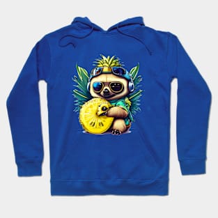 AI Citrus Sloth Hoodie